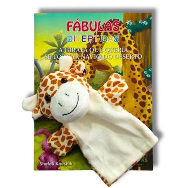 Imagem de Livro + Fantoche Fábulas Divertidas - A Girafa Que Queria Se - BOM BOM