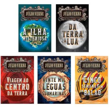 Imagem de Kit Livro Júlio Verne - A Ilha Misteriosa, Viagem ao Centro da Terra, 