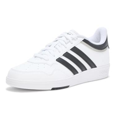 Imagem de adidas Tênis feminino de basquete Hoops 4.0, Branco/Preto/Cinza, 41