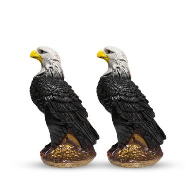 Imagem de Kit 2 Pçs Gavião Águia Espanta Pombos Maritacas Envernizado Exclusivo 