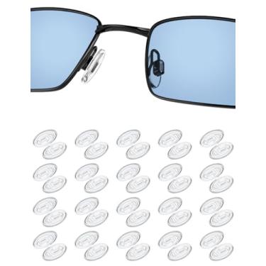 Imagem de 20 pares de protetores de nariz de substituição para Oakley WireTap | Bigode | Meio fio 2.0 | Crosshair 2.0 OO4044 | Crosshair 1.0 | Requerente quadrado OO4063 | Transistor OX3085 Óculos de