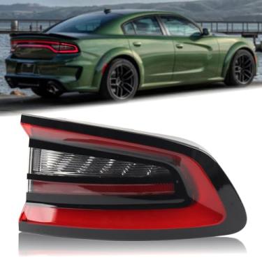 Imagem de Duolctrams Conjunto de lâmpada traseira externa compatível com Dodge Charger 2015-2023 lado direito do passageiro 68213144AC CH2801208