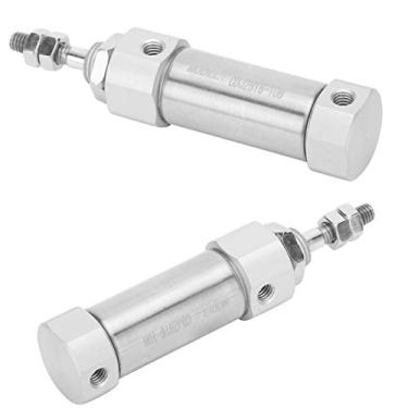 Imagem de Mini Cilindro de Ar, Cilindro de Ar Pneumático Mini Haste única de Ação Dupla 16 Mm / 0,6 pol. Curso Equipamento de Aço Inoxidável Com Cilindros de Ar Industriais (CDJ2B16-10B)