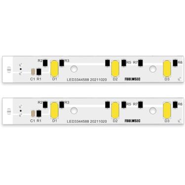 Imagem de FBULWSEC Placa De Luz Led Wr55X26671 Para Refrigeradores Ge, Substituição Para Ps11767930, Ap6035586, 4468532, Eap11767930, Fácil Instalação 2Pcs