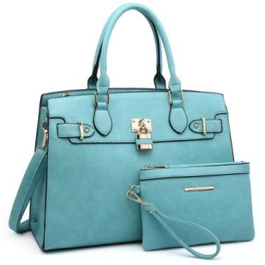 Imagem de Bolsa de ombro feminina Dasein Sacola com carteira