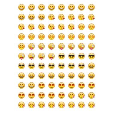 Imagem de 80 Tatuagens Temporaria Para Mãos e Dedos Emoji Mod1