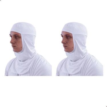 Imagem de Touca Ninja Balaclava Branca Proteção Térmica 2 Unidades - PREVEOESTE,
