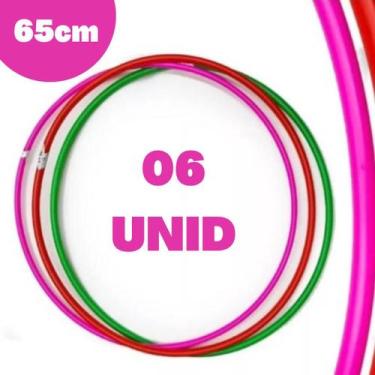 Imagem de Kit Bambolês Infantil Exercicios Fitness Colorido 65cm Reforçado - BAM