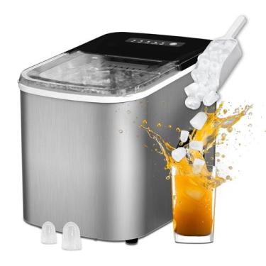Imagem de Máquina de Fazer Gelo KQZ - Grande Capacidade (17,2 kg/dia) - Autolimp