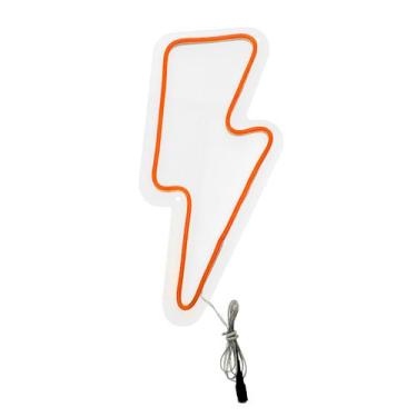 Imagem de Painel Luminoso Letreiro Criativo RAIO - Neon LED Laranja - Trybo 