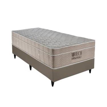 Imagem de Base para Cama Box Solteiro Cori II com Colchão Airtech Spring Mola Su