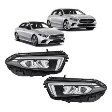 Imagem de Par Farol Led Dianteiro Mercedes A200 A250 A35 AMG A45 AMG 2019 2020 2021 2022 2023