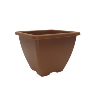 Imagem de Vaso Decoração Lily Orquidea/Cachepô quadrado - Vaso de Planta Moderno - COR: MARROM