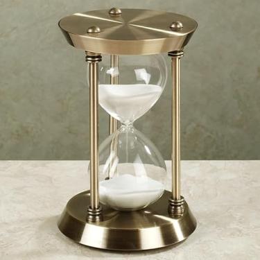 Imagem de Ampulheta Clássica Retrô 15 Minutos de Elegância Decorativa