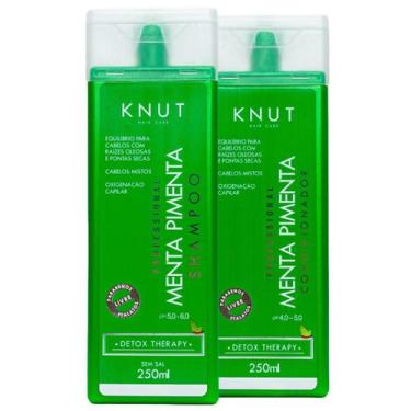 Imagem de Kit Knut Tratamento Menta Pimenta Shampoo Sem Sal 250ml  Condicionador