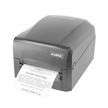 Imagem de Godex Impressora de etiquetas de transferência térmica GE300 - 203 DPI, 10 cm de largura, USB/Ethernet/Serial, impressão econômica de código de barras com software GoLabel II gratuito