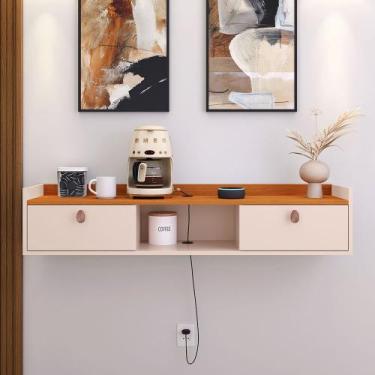 Imagem de Penteadeira Decor Camarim Suspensa Com Porta E Passa Fios Cores  - Bar