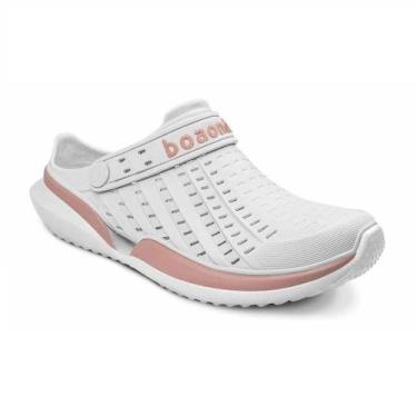 Imagem de Babuche Boa Onda Flow, Branco, Rosa, 39