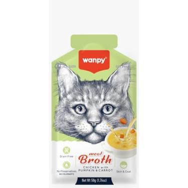 Imagem de Petisco Para Gatos Truly Wanpy Caldinho Sopa Super Premium Sabores Bacon Born (50g, Frango com Abóbora e Cenoura)