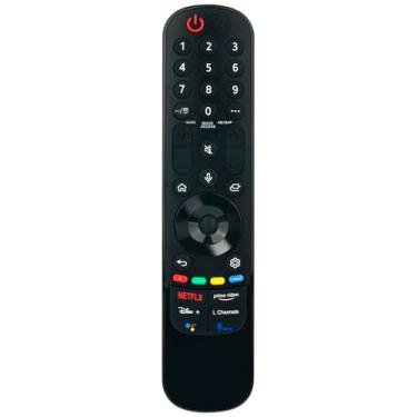 Imagem de MR21GA Controle remoto de substituição de voz compatível com LG TV 65UP8000PUA 70UP8070PUA 70UP7570AUD 75UP7070PUD 75UP7770PUB 43UP8000PUA OLED55A1PUA OLED55B1PUA 43UP7700PUB 50UP770PUB 50UP770PUB