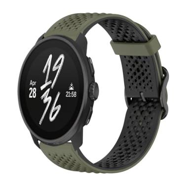 Imagem de Gheper Pulseira de substituição compatível com Suunto Race/Race S/Vertical/9 Peak Pro/9 Peak/5 Peak, acessório para smartwatch, de silicone macio, respirável, 22 mm