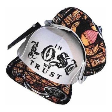 Imagem de Boné Branco Lost Monalisa Aba Reta Bone  Fitao Favorito