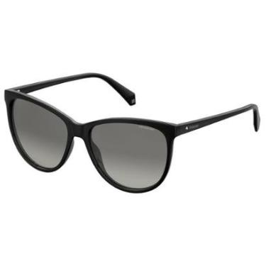 Imagem de Óculos de Sol Polaroid 4066/S Preto - Feminino - Cinza - Único-Feminino