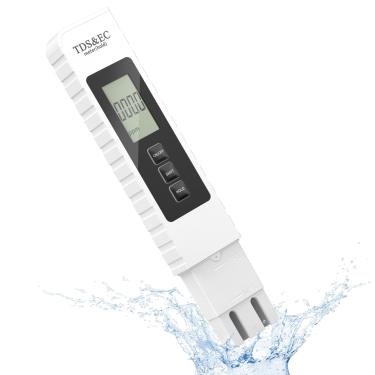 Imagem de gliship TDS Meter Testador digital de água, 3 em 1 TDS EC e medidor de temperatura (°C, °F) 0-9990 ppm Testador de qualidade da água Kits portáteis de teste de água para aquários hidropônicos sistemas