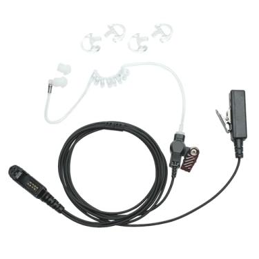 Imagem de Sarcia Fone de ouvido XPR 3500e MIC PTT para Motorola XPR3300e XPR3500 XPR3300 Walkie Talkie Rádio bidirecional com tubo acústico