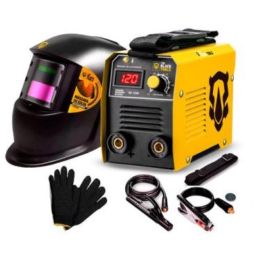 Imagem de Kit Máquina Inversora De Solda 120a Com Mascara + Acessórios - The Bla