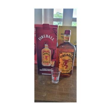 Imagem de Licor Fireball 750ml com Cartucho e Copo de Dose