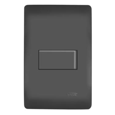 Imagem de CONJUNTO INTERRUPTOR PARALELO 16A/250V HABITAT 4X2" BLACK - FAME