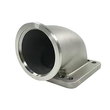 Imagem de Cotovelo de 2,5 polegadas 90 graus Turbo Adaptador Flange para T3 T4 V Band Manifold Flange SS304