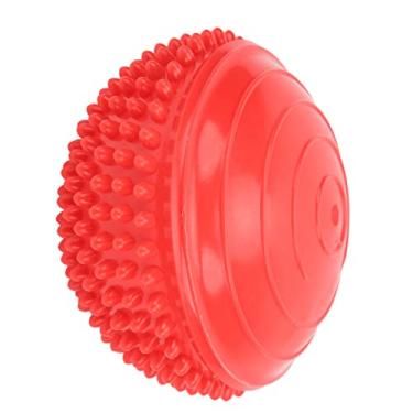 Imagem de Bola de equilíbrio de ioga de massagem, rolamento de alta carga, compacta, bola de massagem semicircular espessa para academia (vermelha)