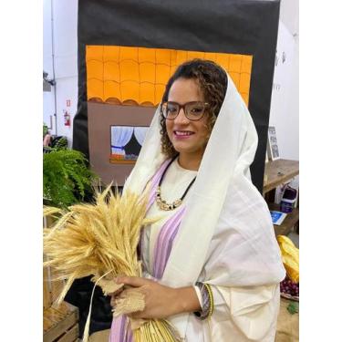 Imagem de Beca de Teatro - Mulheres da Biblia - Debora Becas, GG, Bege