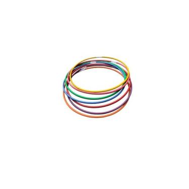 Imagem de Kit 5un Bambolê Atividade Física Reforçado 60cm cor Sortida - Genérica