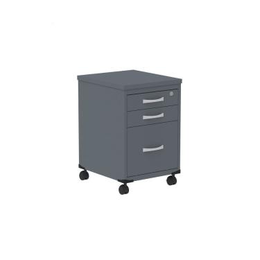 Imagem de Gaveteiro Volante 3 Gavetas Gvps03p25tub Grafito
