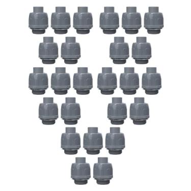 Imagem de 25 peças de conectores de conduíte apertados líquidos não metálicos para tubos de cozinha e banheiro, 1/2 polegada