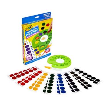 Imagem de Crayola Watercolor Paint Set, Pop & Paint Palette, Washable Kids Paints, Gift