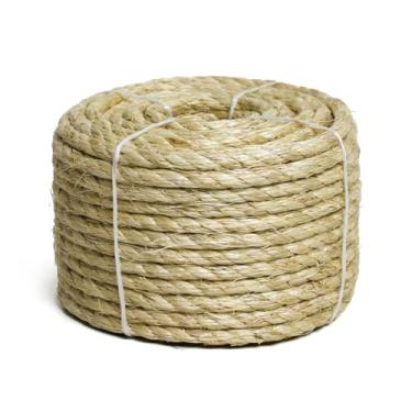 Imagem de MERIANE Corda De Sisal Natural 3/8" 30 Metros Para Arranhador Gatos, Substituição Torre Poste Arranhar, Recuperação E Faça Você Mesmo