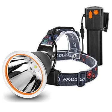 Imagem de Venlon Farol De Led Alta Potência Com Design Separação, Externo À Prova D'Água E Recarregável, Longa Distância Para Acampamento, Caminhada, Pesca Caça (Luz Amarela)