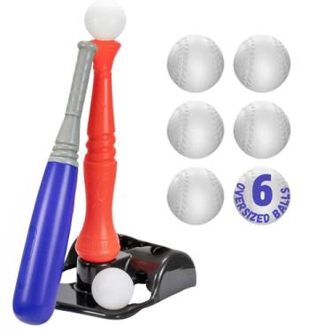 Imagem de JOEY'Z Conjunto Tball - Conjuntos De Para Crianças 3 A 5 Anos E Beisebol Bebês (Inclui: Tee, Taco Grande 6 Bolas) Brinquedos Esportivos