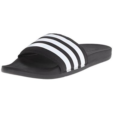 Imagem de adidas Tênis feminino casual com cadarço Sambae - preto, branco, Preto/branco, 41