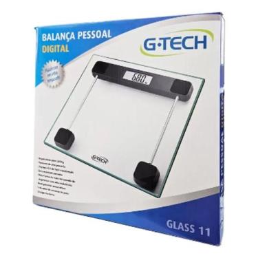 Imagem de Balança De Banheiro Digital G-tech De Vidro Pesa Até 180 Kg