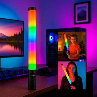 Imagem de Bastão Led Portátil Ideal Para Cores Em Vídeos - Relet