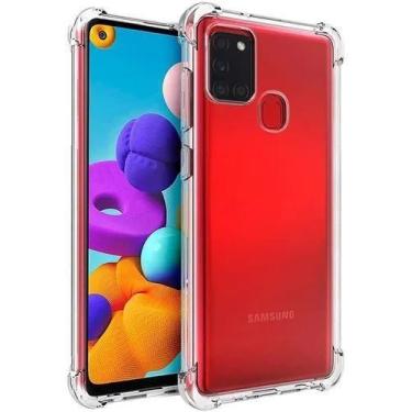 Imagem de Kit Capa Capinha + Pelicula P/ Samsung Galaxy A21s Tela 6.5 - Shop Cel