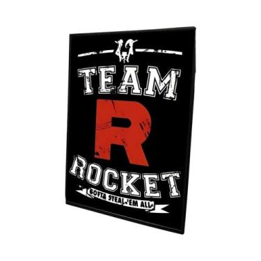 Imagem de P-Pokémon R-Rocket Team Vintage Posters Sticky Vintage Room Home Bar C
