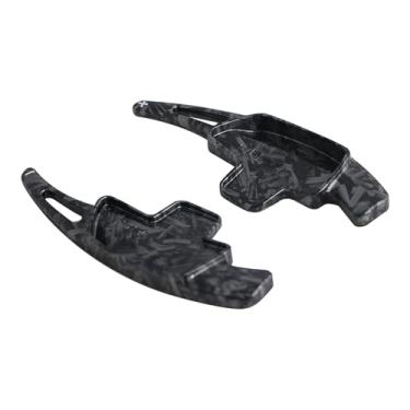 Imagem de HIBEYO Extensor de pá de mudança de carro apto para Mercedes-Benz A B C E S Class CLA CLS SL SLC GLA GLC GLS G-Class GLB V-Class Vito ABS extensão de volante de plástico - cetim preto