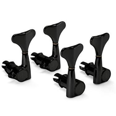 Imagem de Gotoh Afinador de guitarra baixo compacto, conjunto 2L+2R, preto