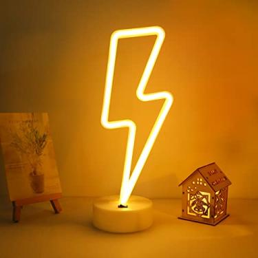 Imagem de ENUOLI Sinais de néon com luz branca quente, decoração artística, luzes de neon com base interna para sala de estar, escritório, Natal, festa de casamento, parafuso operado por bateria e luzes